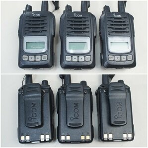 02★【ジャンク品】まとめて ICOM アイコム トランシーバー IC-DPR6 充電器：BC-208 アダプター：BC-123S マイク★498N7 /5ｂ*の画像2