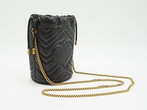 ◇美品【GUCCI グッチ】GGマーモント ミニバケットバッグ 575163 ショルダーバッグ_画像6