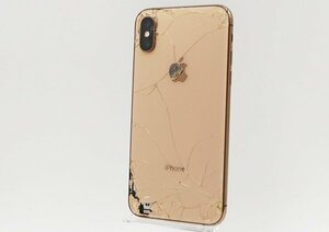 ◇ジャンク【au/Apple】iPhone XS 256GB SIMロック解除済 NTE22J/A スマートフォン ゴールド