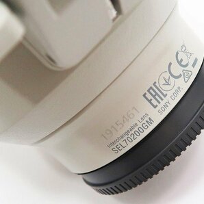 ◇美品【SONY ソニー】FE 70-200mm F2.8 GM OSS SEL70200GM 一眼カメラ用レンズの画像6