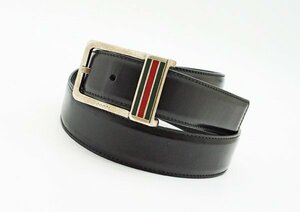 ◇【GUCCI グッチ】シェリーライン ベルト 162938 ブラック