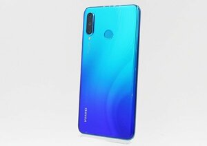 ◇ジャンク【au/HUAWEI】P30 lite Premium 128GB HWV33 スマートフォン ピーコックブルー