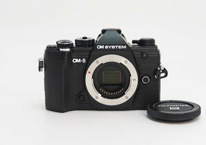 ◇美品【OM SYSTEM オーエムシステム】OM-5 ボディ ブラック ミラーレス一眼カメラ