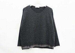 ◇美品【TONET トネット】カシミヤ混 ニット グレー 42