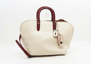 ◇【COACH コーチ】ダコタサッチェル 2WAYハンドバッグ 59132 オフホワイト