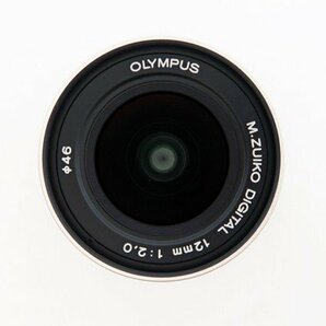 ◇【OLYMPUS オリンパス】M.ZUIKO DIGITAL ED 12mm F2.0 一眼カメラ用レンズ シルバーの画像2