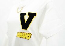 ◆【LOUIS VUITTON ルイ・ヴィトン】22SS チェーン ロゴワッペン 半袖Tシャツ RW221W UOL FMTB04 ホワイト M_画像6