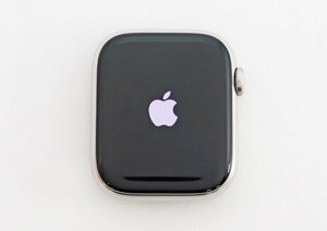 ◇【アップル】AppleWatch HERMES Series8 45mm GPS+Celullar シルバーステンレススチール シンプルトゥール MNNT3J/A