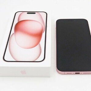 ◇美品【Apple アップル】iPhone 15 Plus 256GB SIMフリー MU0H3J/A スマートフォン ピンク バッテリー最大容量100％の画像9