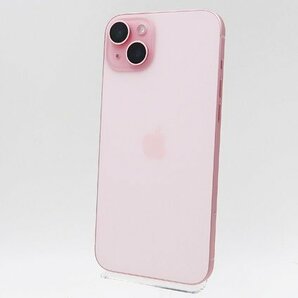 ◇美品【Apple アップル】iPhone 15 Plus 256GB SIMフリー MU0H3J/A スマートフォン ピンク バッテリー最大容量100％の画像1