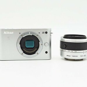 ◇ジャンク【Nikon ニコン】Nikon 1 J2 標準ズームレンズキット ミラーレス一眼カメラ ホワイトの画像1