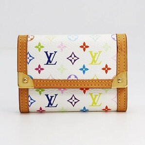 ◇【LOUIS VUITTON ルイ・ヴィトン】ポルトモネ・プラ M92657 コインケース モノグラムマルチカラー/ブロンの画像1