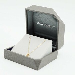 ◇【STAR JEWELRY スタージュエリー】K10 ダブルムーン ダイヤモンド ネックレスの画像7