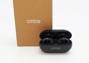 ◇美品【ambie アンビー】ワイヤレスイヤホン Sound earcuffs AM-TW01 ブラック
