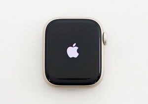 ◇【アップル】AppleWatch Series8 41mm GPS スターライトアルミニウム ミッドナイトスポーツバンド MDPD3J/A スマートウォッチ