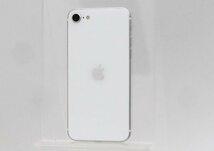 ◇ジャンク【SoftBank/Apple】iPhone SE 第2世代 128GB SIMロック解除済 MHGU3J/A スマートフォン ホワイト_画像1