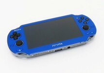 ○ジャンク【SONY ソニー】PS Vita Wi-Fiモデル PCH-1000 サファイブルー_画像1