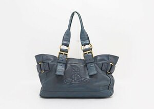 ◇【Vivienne Westwood ヴィヴィアンウエストウッド】レザー トートバッグ