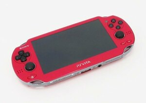 ○【SONY ソニー】PS Vita Wi-Fiモデル + メモリーカード16GB PCH-1000 コズミックレッド