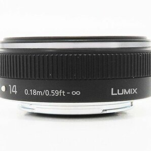 ◇美品【Panasonic パナソニック】LUMIX G 14mm/F2.5 II ASPH. H-H014A 一眼カメラ用レンズ ブラックの画像2