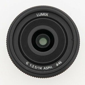 ◇美品【Panasonic パナソニック】LUMIX G 14mm/F2.5 II ASPH. H-H014A 一眼カメラ用レンズ ブラックの画像4