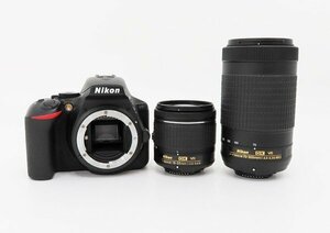 ◇【Nikon ニコン】D5600 ダブルズームキット /シャッター回数： 3069回 デジタル一眼カメラ