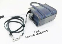 ◇新品同様【MARC JACOBS マーク ジェイコブス】ザ デニムプリント レザー 2WAYミニトートバッグ 2F3HTT058H01_画像2