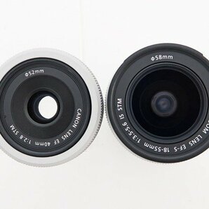◇美品【Canon キヤノン】EOS Kiss X7 ダブルレンズキット 2 デジタル一眼カメラ ホワイトの画像6