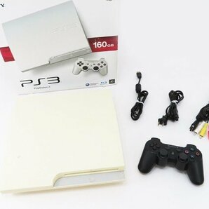 ♪○【SONY ソニー】PS3本体 160GB CECH-3000A クラシックホワイトの画像1