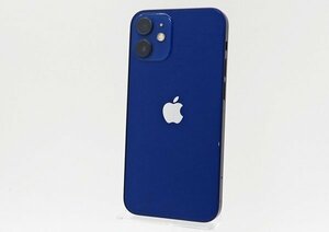 ◇【au/Apple】iPhone 12 mini 128GB SIMロック解除済 MGDP3J/A スマートフォン ブルー