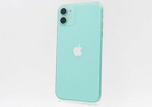 ◇ジャンク【au/Apple】iPhone 11 128GB SIMロック解除済 MWM62J/A スマートフォン グリーン