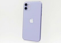 ◇ジャンク【au/Apple】iPhone 11 64GB SIMロック解除済 MWLX2J/A スマートフォン パープル_画像1