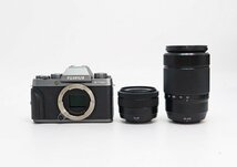 ◇【FUJIFILM 富士フイルム】FUJIFILM X-T100 ダブルズームレンズキット ミラーレス一眼カメラ ダークシルバー_画像1