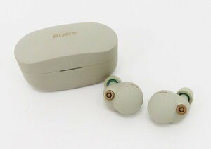 ◇美品【SONY ソニー】ノイズキャンセリングワイヤレスイヤホン WF-1000XM4 プラチナシルバー