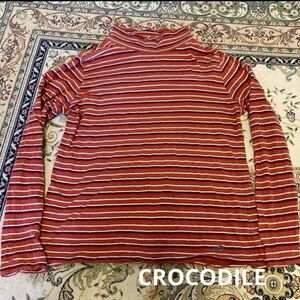 CROCODILE ハイネックシャツ 長袖 トップス クロコダイル　LL カットソー