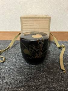 中棗 蒔絵 漆器 漆芸 茶道具 共箱 なつめ 茶器 