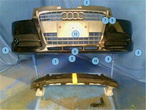 アウディ 純正 アウディTT 《 8JBWA 》 フロントバンパー P81300-23015041　