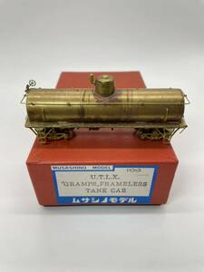 MUSASHINO MODEL HOn3 UTLX GRAMPS FRAMELESS TANK CAR MADE IN JAPAN