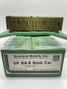 HO Overland Models,Inc. UP B&B Bunk Car #906125