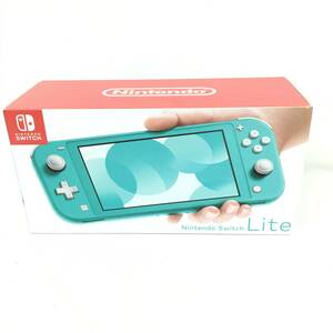 ■未使用Switch Lite本体【NintendoSwitch Lite本体/ターコイズ】ニンテンドースイッチ/1円～/送料無料/販売店舗印あり（S040205）