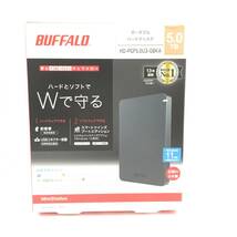 【BUFFALO ポータブル ハードディスク】HD-PGF5.0U3-GBKA ポータブル外付けHDD 5TB ブラック （S040301）_画像1