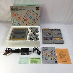 *[ used / operation OK] Nintendo Super Famicom body + soft 6ps.@ summarize set ta-toruz in time / super meto Lloyd *H042403