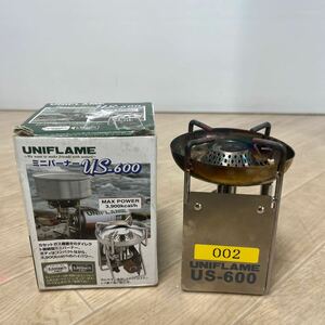 (A2176) UNIFLAME ミニバーナー US-600 バーナー 調理器具 アウトドア キャンプ シングル 