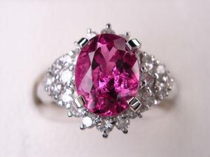 ●新品●プラチナルベライトリング（ピンクトルマリン）●１．３７ｃｔ●