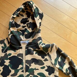 A BATHING APE ジップアップパーカー アベイシングエイプ 迷彩 カモフラ パーカー　レディース　xs フルジップ