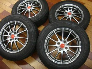 エコフォルム/BS15インチスタッドレス4本セット　185/65R15　4H　PCD100　OFF45　川越