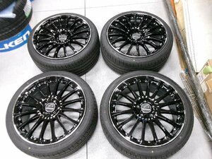 タイヤホイールセット ホイール付き 225/40R19 カールソン1/16RSRGT マークX クラウン 岩槻