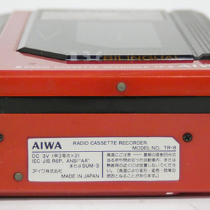 ■AIWA ポータブルラジオカセットレコーダー TR-8 ジャンク品の画像8