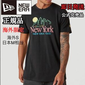 NEWERA ニューエラ メンズ 半袖 Tシャツ ニューヨーク MLB NY ブラック 黒 海外限定 正規品 S M