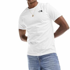 THE NORTH FACE ザ ノースフェイス メンズ 半袖 Tシャツ バッグデザイン 海外限定 正規品 完売品 ホワイト 白 S M コットン 赤の画像3
